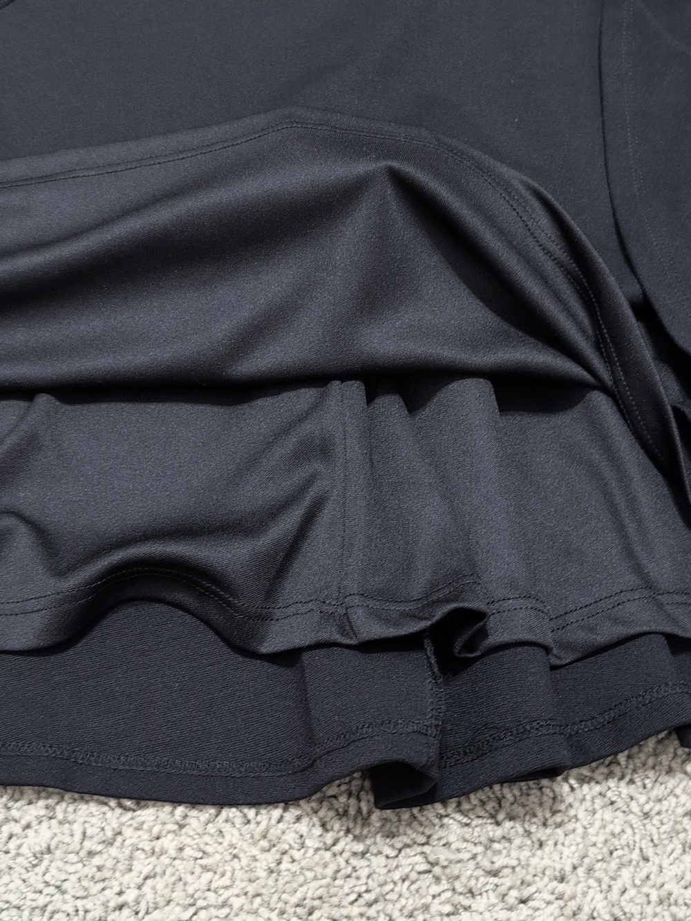 Lulus Off The Shoulder Skater Fit And Flare Dress Black Size Medium New - Picture 12 of 13